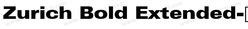 Zurich Bold Extended字体转换